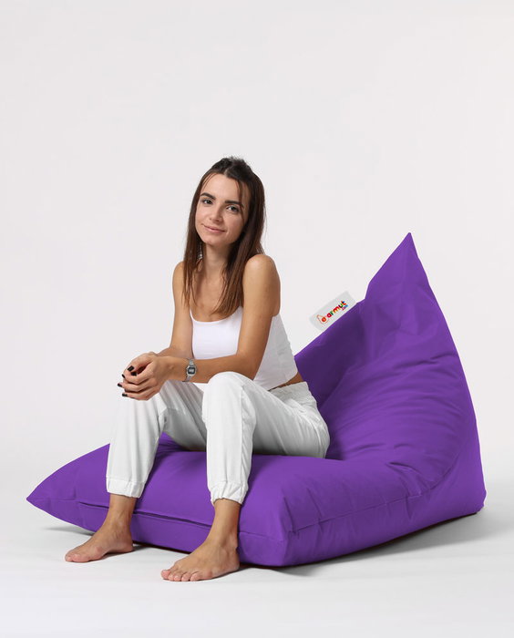 Atelier Del Sofa Pyramid Big Bed Pouf - Púrpura